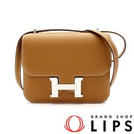 愛馬仕 Constance 3 Mini 18 Miroir Veau Epsom 女士單肩包

金色 [全新未使用]