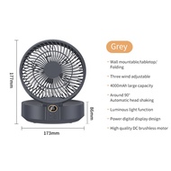 MIUI Table Fan/Wall Fan 2-in-1 Wall Mounted Fan 4000Mah Charging Fan Multi Functional Mini Fan With 