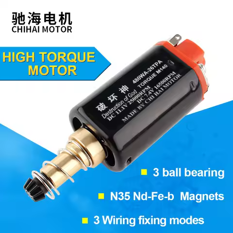chihai motor CHF-480WA-26TPA Nd-Fe-B 25000 rpm M140 Ver.2 Gearbox High Torque Long Shaft Motor for A