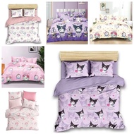 Kain Cadar 100% Cotton Bidang 90" Comb Cotton StellaLou - Hello Kitty-Kuromi- Melody