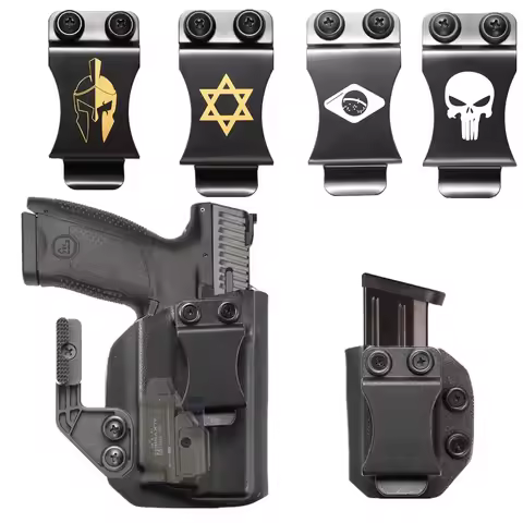 Kydex Internal Holster For CZ P10 c Olight PL Mini 2 Valkyrie Flashlight 800 Lumens Magazine Holder 