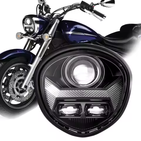 Motorcycle Led Headlight Projector High Low Beam DRL for Yamaha Motors 2010-2017 V Star 1300 XVS 130