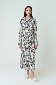 [DEXUS] ĐẦM/VÁY CHỮ A DÁNG DÀI HỌA TIẾT - SO SO DRESS