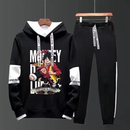 One piece Hoodie+ Pants Japanese Men's Popular Anime One Piece Hoodies Sports Suit Long sleeve Casual Hoodie Set