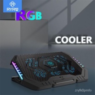 RYRA RGB Gaming Laptop Stand Air Cooler Fan Notebook Stand Holder With 6 Fans Quiet Cooling Fan Base Suit For 12-17 Inch