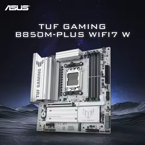 Asus TUF GAMING B850M-PLUS WIFI7 W 256GB Compatible with 9000/8000/7000 series Support PCIe 5.0 Adop