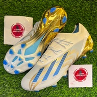 FG (COD AVAILABLE) ADIDAS CRAZYFAST.1 WHITE FOOTBALL SHOES GOLD FGbiru