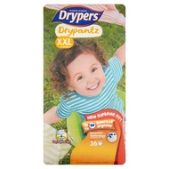 Drypers Drypantz Disposable Diaper Pants XXL 15-25kg 36 Pieces