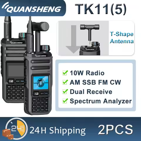 Quansheng TK11(5) 10W Dual Receiving HF VHF UHF USB AM FM LSB CW 27MHz CB LW MW SW SSB Multi Band Sp