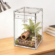 [Fenteer] Clear Acrylic Reptile Breeding Enclosure Professional Animal Cage Terrarium for Gecko Acce
