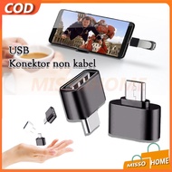 USB Connector non Cable / On The Go USB Mini Connector Non Cable / Mini Square Micro USB / Port Conn