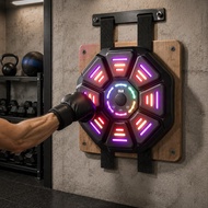 Light Music Boxing Machine Cool Lights Fitness Equipment Adjustable Speed for Home Gym