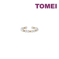TOMEI Minimalist Pearl Ring, Yellow Gold 750