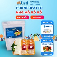 Set Nguyên Liệu Làm Panna Cotta 🔥Mix 5 Vị Sốt🔥 thành phẩm 50-60 hũ 60ml - 6SFOOD