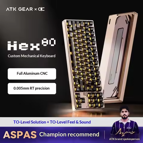 ATK × QK Joint Hex80 Magnetic Axis Keyboard Gaming Desktop Computer Mechanical Keyboard Fearless Con