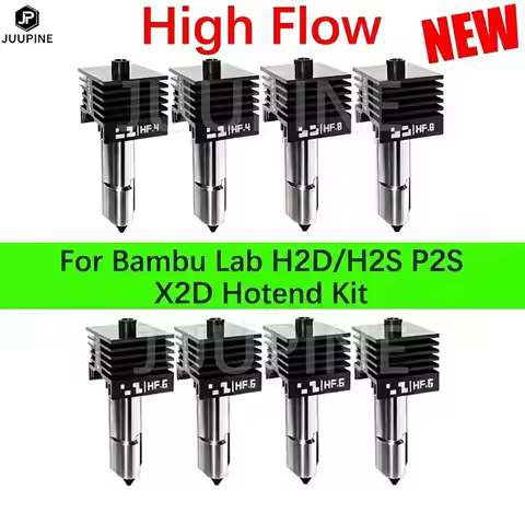 High Flow For Bambu Lab H2D/H2S P2S X2D Hotend 0.4MM 0.6 0.8 High Quality Fast Printing Upgrade Quic