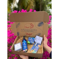 [GIFT Combo BOX 8.3] Cofusions candle 150g + Rose hand sanitizer 250ml + Lemongrass coconut soap 100