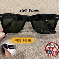 SPEC MATA KACA lens SPRING ENGSEL sunglasses ready stok black spec