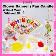2025 Candle Fan Prank Surprise Birthday Banner Funny Party Cake Hari Jadi Lilin 惊喜蜡烛搞怪派对生日快乐蛋糕装饰