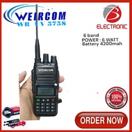 HT WEIRCOM WR 5758 / HT Dual Band Free Headset Weircom Uv-5758 6 Band Type Charger