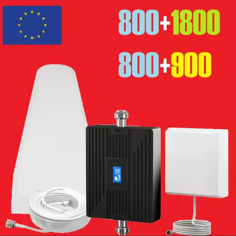 B20 4G LTE PLUS 800MHZ 1800 900 2-Band B20 B3 B1 3G 4G Dual-Band Cellular Signal Amplifier LTE Mobil