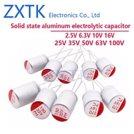 NEW CHIP 10Pcs  Solid Electrolytic Capacitor Super Low ESR DIP 35V 50V 63V 100V 10UF 22UF 33UF 47UF 