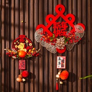 2026 Horse Year Wall Decor Chinese Kont Design Hanging Pendant with Bell Door Knob Ornament New Year