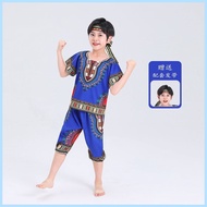 F003【Hot seller】 New Years Day Childrens Performance Costumes African Drum Ethnic Lijiang Classical 
