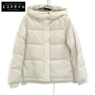 Blue Label Crestbridge 24 年象牙色多桃色塔夫綢短款羽絨服，36 碼（二手）