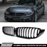 Gloss Black Front Kidney Grille Slat M4 Style For BMW F32 F36 F82 M4 428i 435i 440i 2014+ Painted Ki