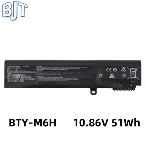 New 10.86V 51Wh BTY-M6H Laptop Battery For MSI GE62 GE72 GP62 GP72 GL62 GL72 PE60 PE70 MS-16J4 MS-16
