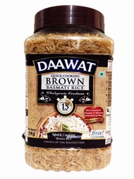 Daawat Brown Basmati Rice - Diet  / Diabetic Rice From India (1kg) In Resealable Jar