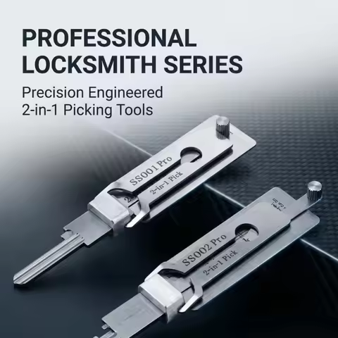 Lishi Yale 2 in 1 Locksmith Tools Master Key Decoder with Micha Hooks Topolines for SS001 SS002 Lock