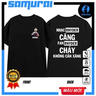 BST Áo thun chữ kí DG House Rhyder Quang Anh anh trai say hi ATSH rhyder - 3 bích màu đen