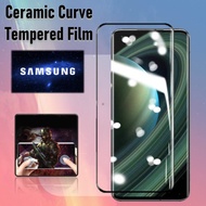 Full Curved Ceramic Tempered Glass Film Samsung Galaxy S8+ S9+ S10+ Note 10+ S8 S9 S10 Plus Note 8 9 10 Note 20 Plus Ultra S20 S21 Plus Ultra Screen Protector
