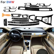 Car Interior Accessories For BMW 3 Series E90 E92 E93 2005-2012 Glossy Carbon Fiber 5D Wrap Trim Sticker Decals Car Styl