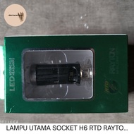 LAMPU UTAMA SOCKET H6 RTD RAYTON M11LS + KIPAS PENDINGIN DEVIL RGB