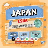 【Use within 5 days】Japan eSIM 1-15 Days Unlimited data Support Tiktok Chatgpt Instant 24h email Trav