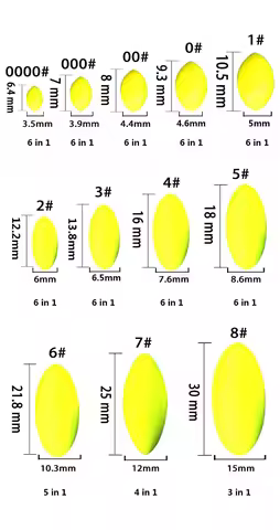 50packs/lot Seven Star Fishing Float 0000#-4# Carp Fishing Bobber 6 in 1 Fishing Tackle Accessory B6