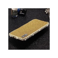 for? yu iPhone XS Max Diamond Case, Bend -Designed Ladies Luxury Rhinestone Metal Frame, iPhone 10s