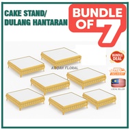 [Bundle of 7] Dulang Hantaran / Cake Tray- Gold Large D8 (30cm 30cm x 9cm)