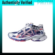 Balenciaga Runner Chunky Sneakers Mens Low Top Dark Blue 772774WRUNG4610