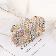 Flash Diamond Crystal Clutch Dinner Bag Matching Dress Event Party Celebrity Style Handbag Small Han