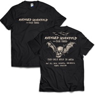 2025 T-ShirtT-shirt AVENGED SEVENFOLD LIVE JAKARTA A7X | Tag Merch cons | Kaos musik | kaos band | B