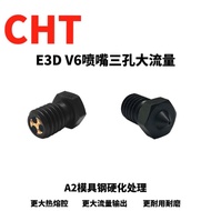 Hardened prusa Nozzle e3d Nozzle chte3d Large Three-Hole v6 Flow Steel mk4mk3 Nozzle