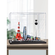 [Acrylic Display Case] Tokyo Skyline Acrylic Display Case for Lego 21051 Building Blocks, Transparen