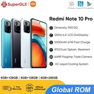 Xiaomi Redmi Note 10 Pro 5G Global ROM 98% NEW NFC 128GB/256GB Dimensity 1100 Octa Core 120Hz 6.6 "FHD + กล้อง64MP แสดงผล-POCO X3 GT