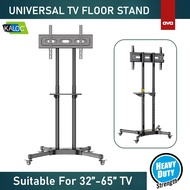 **Hight Quality**KALOC TV Floor Stand Bracket Mounted Trolley TV Stand With Wheels Mobile TV Cart for TV 32'- 65''