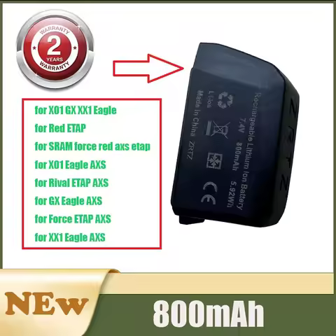 ZRTZ New 800mAh Battery for SRAM force red axs RockShox Reverb AXS etap X01 GX XX1 Eagle