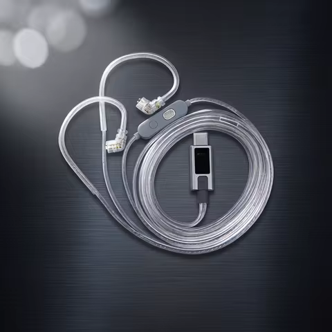 KZ-M2 Silver-plated upgrade cable with Type C/3.5MM dual microphone for EDX Pro X AS16 Pro PRX Zenit